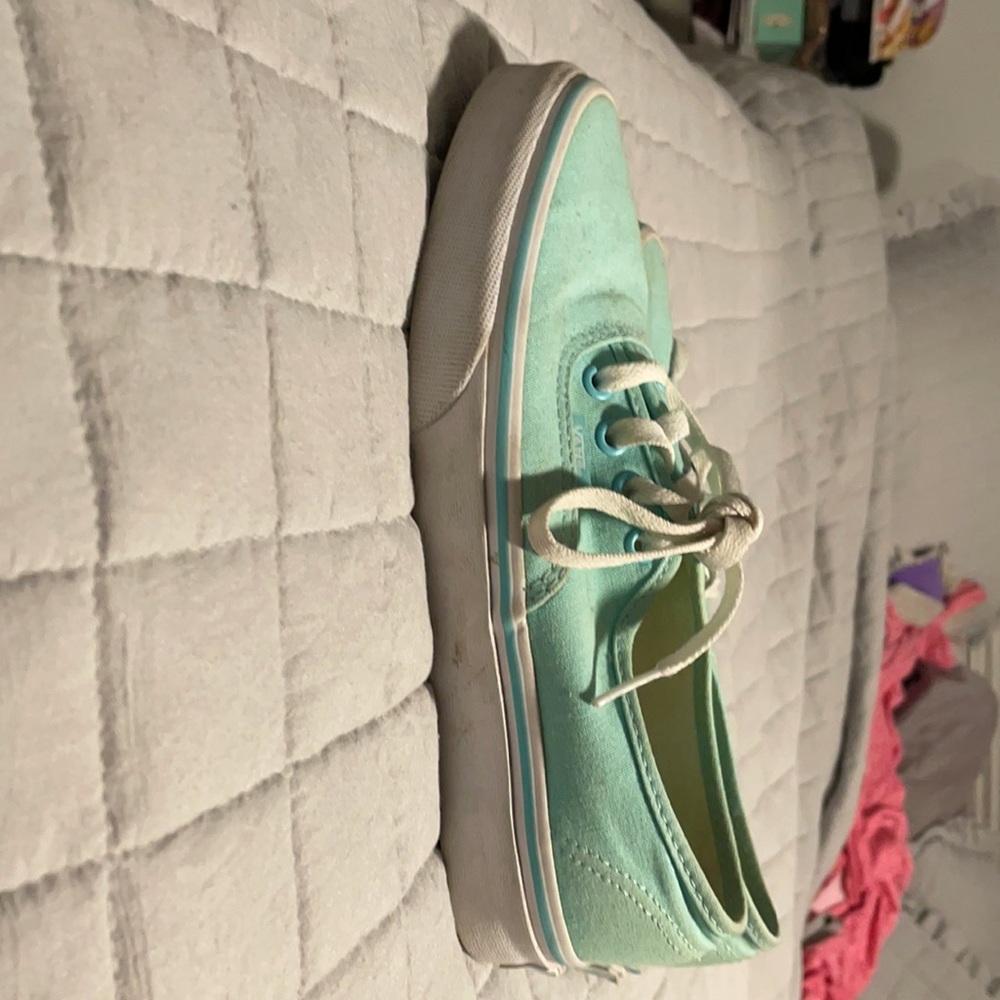 Turquoise vans